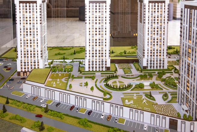 Даже на площадках для разворота пожарных автомобилей покрытие с графичным орнаментом | Источник: Инна Кузнецова