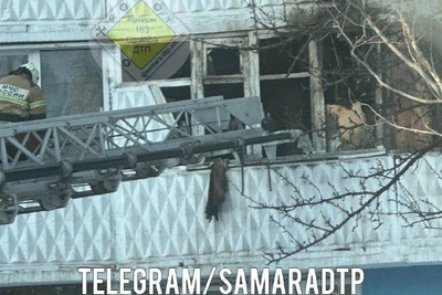 В Самаре на улице Силина горел жилой дом, есть пострадавшие