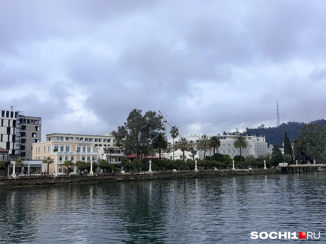 Набережная Махаджиров с моря  | Источник: Анна Грицевич / SOCHI1.RU