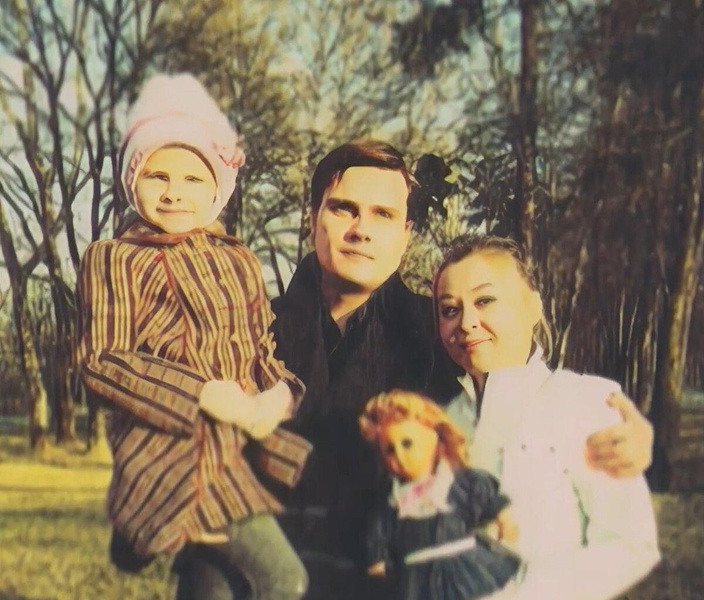 Сергей Виноградов с семьей