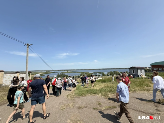 С холма открывается шикарный вид на Волгу | Источник: Сергей Петунин / 164.RU