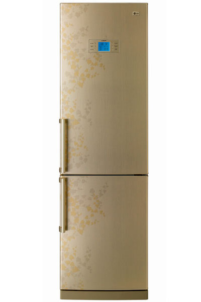 Холодильник с нижней морозильной камерой GR-B 469BVTP (LG), 39 000 руб., цвет – бежевый.