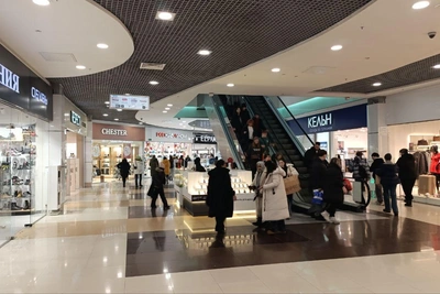 Эвакуация посетителей из «Сан Сити» на площади Маркса