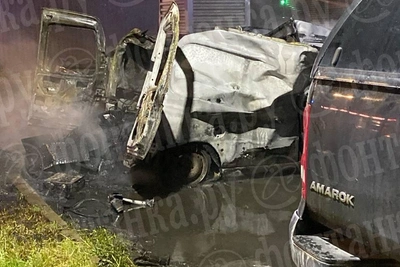 Взрыв автомобиля на проспекте Энгельса в Петербурге