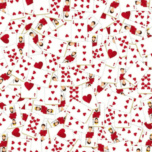 Тест на глазастость: Найди среди разбросанных карт червовую даму, и тебе повезет в любви