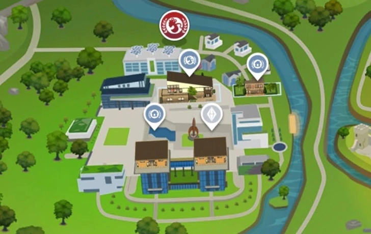 Гид по мирам в The Sims 4: все города, локации и семьи | Источник: скриншот The Sims 4