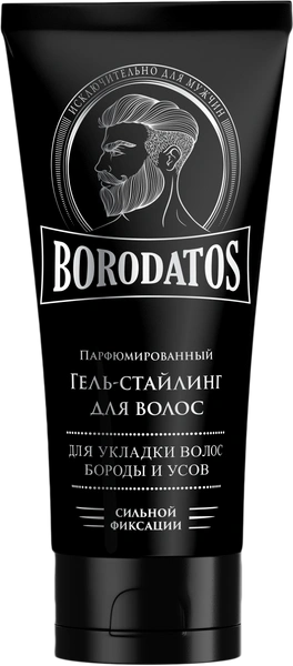 Гель-стайлинг для волос Borodatos Парфюмированный сильной фиксации 