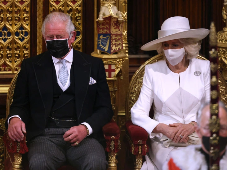 Принц Чарльз и герцогиня Камилла на Церемонии открытия парламента в Вестминстерском дворце, Лондон, 11 мая 2021