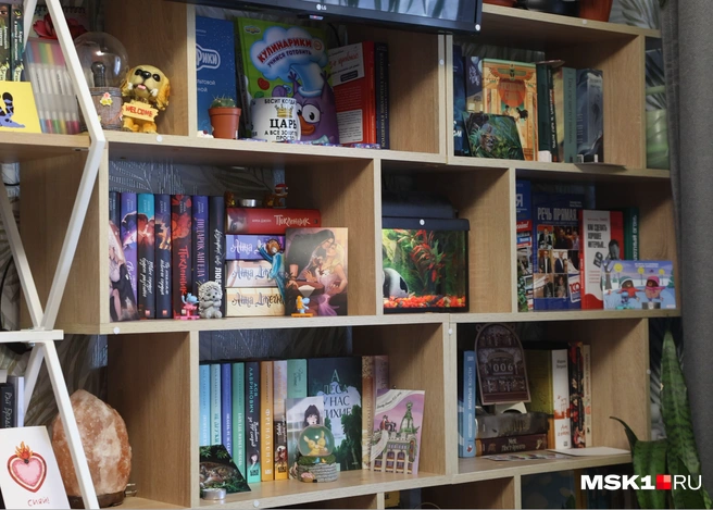 У подростка уже огромная коллекция книг | Источник: Дмитрий Толстошеев / MSK1.RU