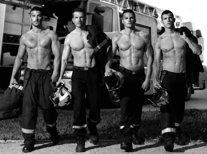 Фотограф Фред Гудон показал французских пожарных с неожиданной стороны