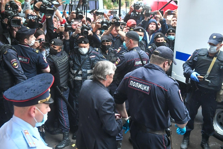 Михаил Ефремов после оглашения приговора