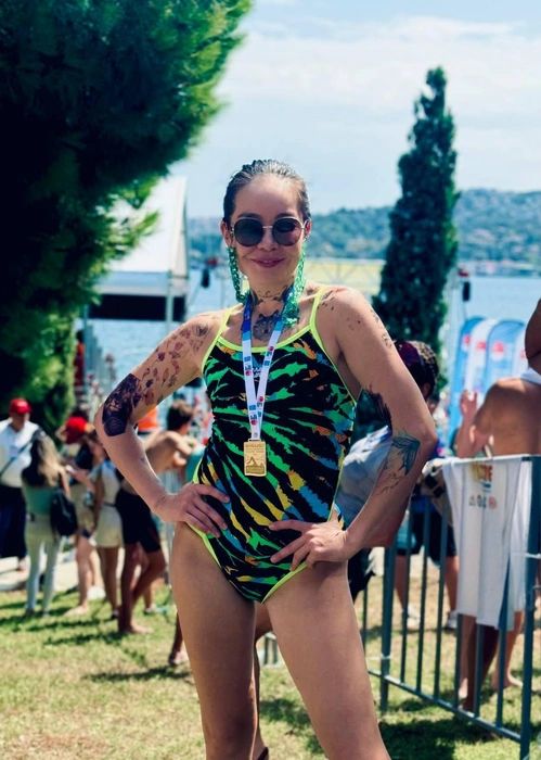 Готовиться к заплыву пришлось в течение 9 месяцев | Источник: Данажан Киспаева