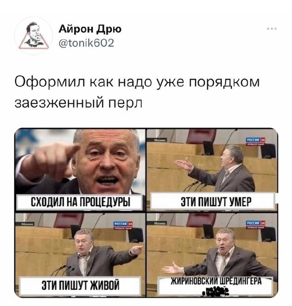 Лучшие шутки про Жириновского в состоянии суперпозиции
