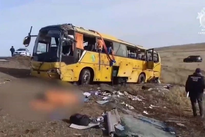 В Забайкалье автобус перевернулся, двое погибли