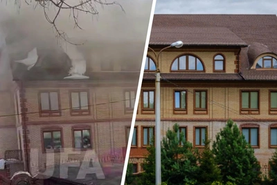 В Уфе загорелся огромный дом напротив «Планеты»