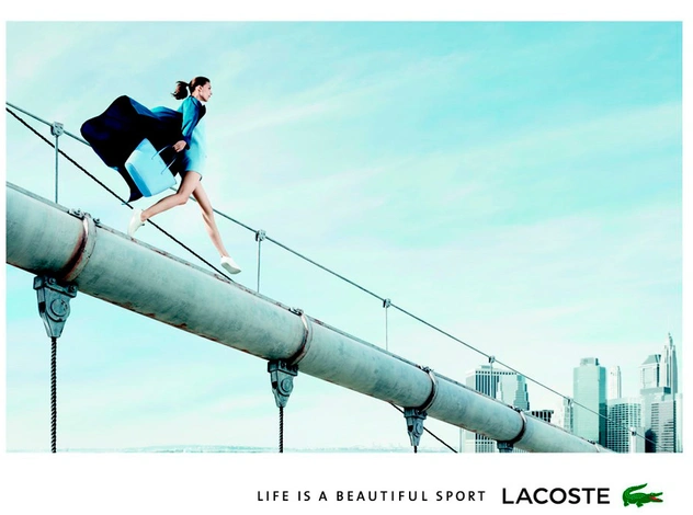 Новая концепция рекламы Lacoste