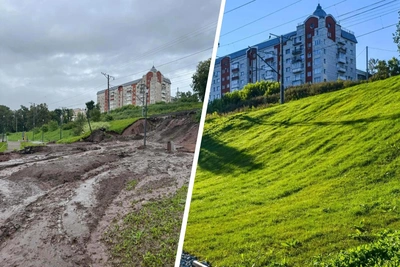В Перми восстановили участок набережной после ливня