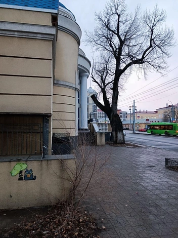 Художник неравнодушен к проблемам города | Источник: Желтый Кубик / T.me