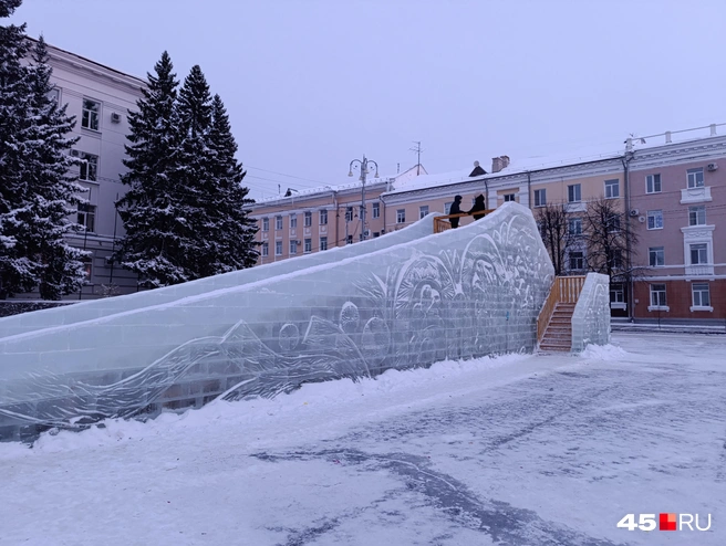 Никаких очередей на горку. Кайф! | Источник: Надежда Тихомирова / 45.RU