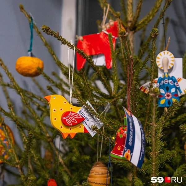 Народные игрушки на елочку | Источник: Тимофей Калмаков / 59.RU