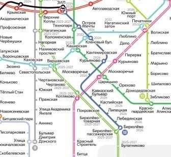 Необычные схемы московского метро (часть 1)