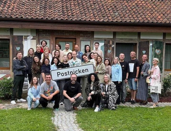 После бизнес-встречи в Postnicken | Источник: архив семьи Барминых