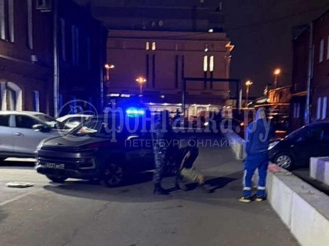 Обиженный на медиков южанин разгромил машину скорой помощи в центре Петербурга | Источник: FONTANKA.RU