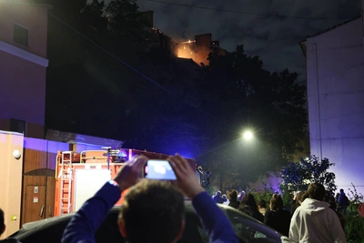 Пожар в Василеостровском районе Петербурга