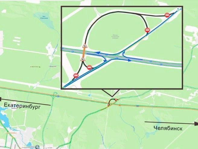 Источник: М-5 «Урал», подъезд к городу Екатеринбургу / T.me