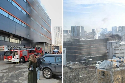 Пожар в бизнес-центре Москвы: эвакуировали 200 человек