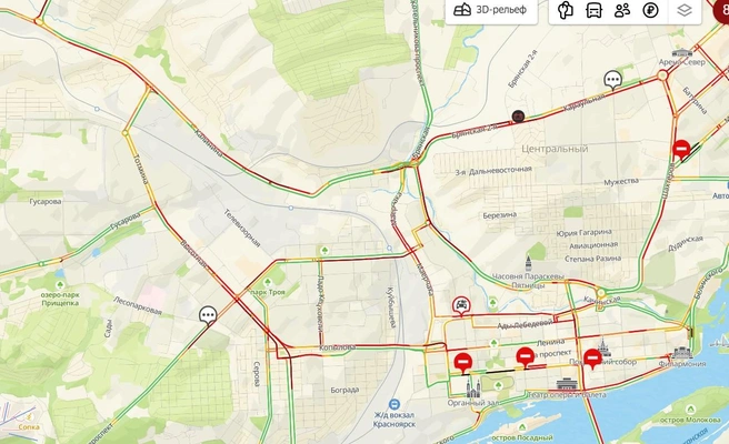 Столько красного  | Источник: 2gis.ru