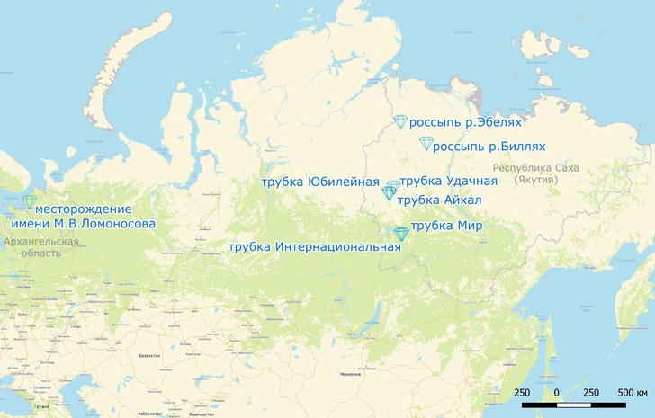 Трубки с сокровищами: где в России добывают алмазы | Источник: Ольга Чеповская