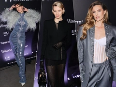 Снегурочка Поплавская, Савельева в россыпи булавок и Грыу в перьях: 20 лучших образов Celebrity Party Woman.ru