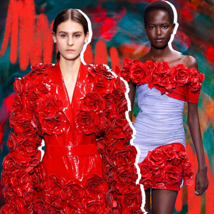 Миллион алых роз на одежде — романтичное решение на весну и лето 2024