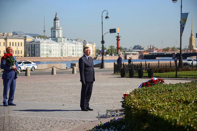 Губернатор Петербурга Александр Беглов и главный прокурор города Сергей Литвиненко | Источник: с официального сайта Совета Федерации / council.gov.ru