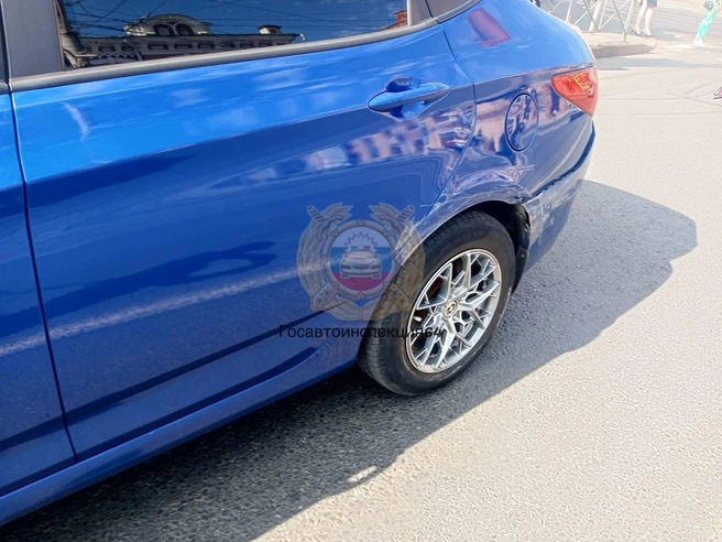 Hyundai Solaris пострадал незначительно | Источник: ГИБДД Саратова