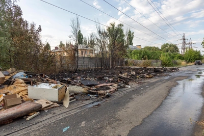 Волгоградцы сожгли свалку у дома на Тряскина