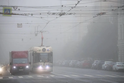 Петербург исчез в тумане утром 22 сентября