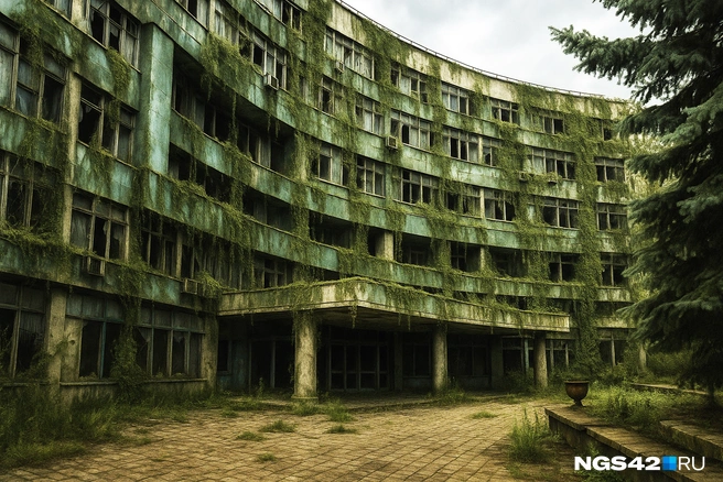 Мэрия стала похожей на заброшенный цех завода | Источник: Полина Авдошина / Городские медиа