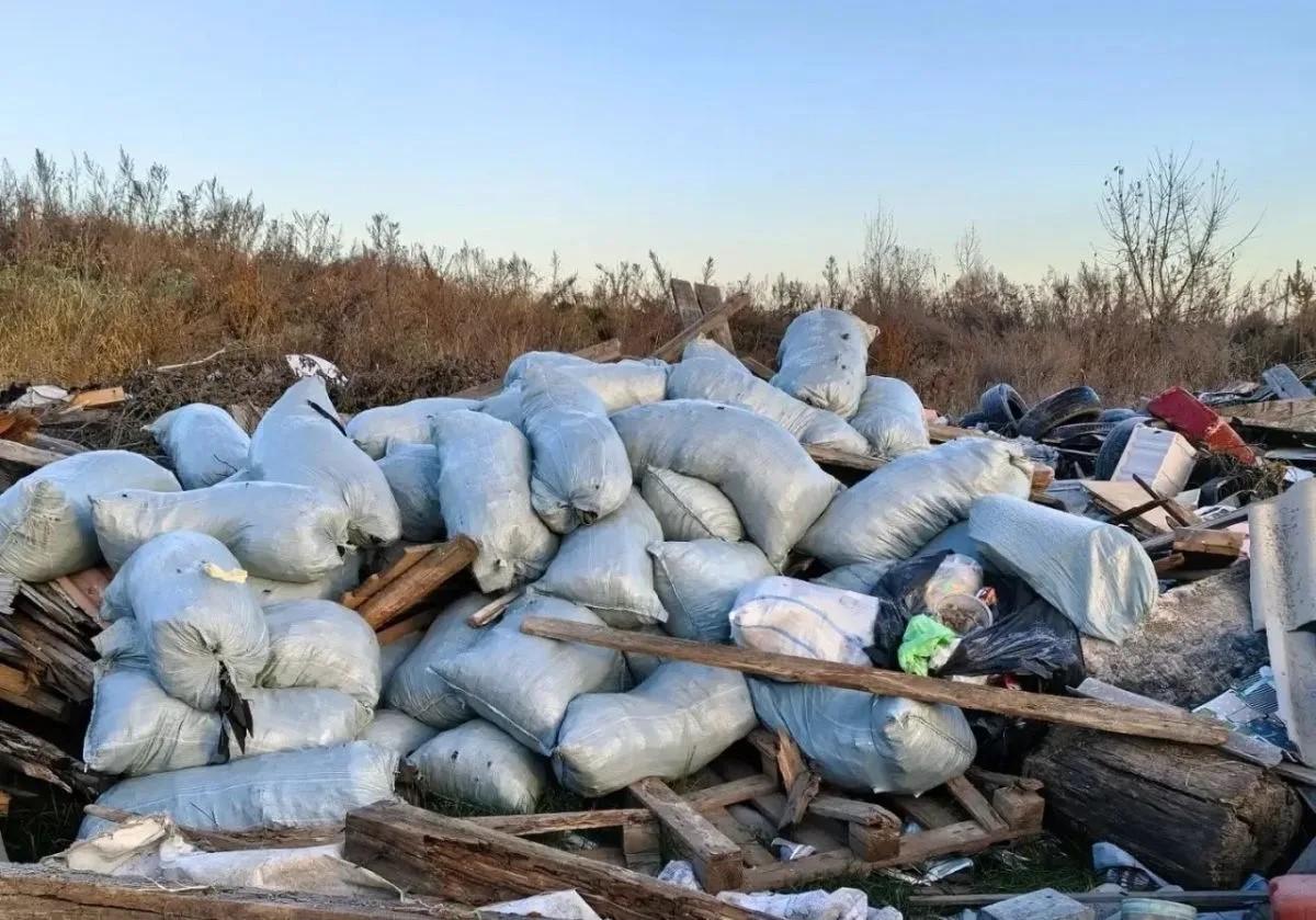 В Рязанской области неизвестные устроили свалку из производственных отходов