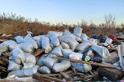 Под Рязанью неизвестные вывалили отходы в поле