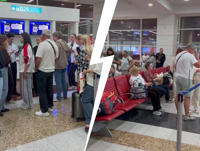 Вылет воздушного судна в Новосибирск перенесён на утро 1 марта. | Источник: читатель НГС