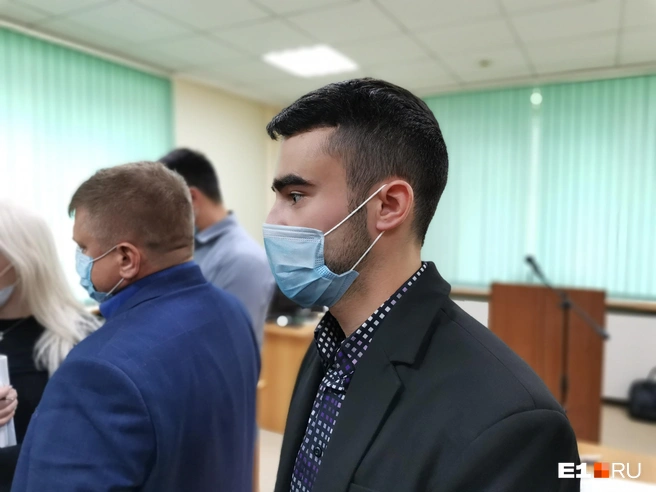 Артем Истомин в суде | Источник: Даниил Румянцев / E1.RU