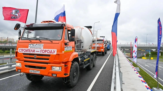 В Москве Собянин запустил новый участок МСД | Источник: Мэр Москвы Сергей Собянин / T.me
