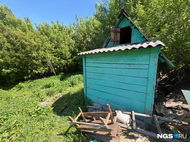 Подрядчик показывает: этот дом, например, не оформлен, и его не трогают | Источник: Настасья Медведева / NGS.RU