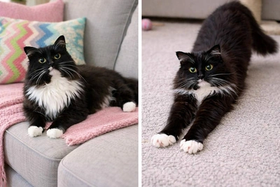 Кошка Алька с лейкозом ищет дом в Новосибирске