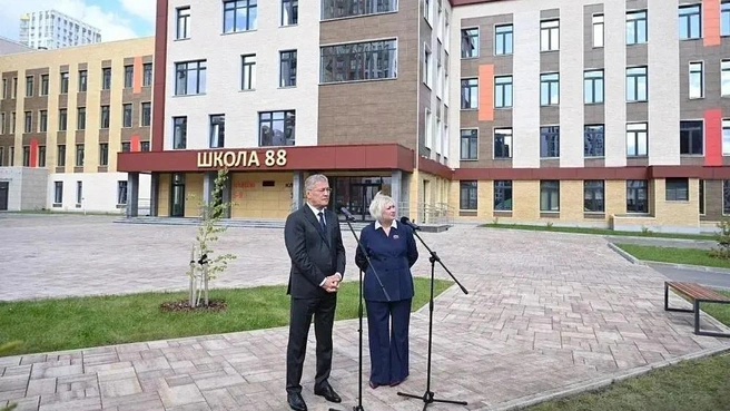 Новый корпус школы № 88 стал одним из крупных образовательных объектов, открытых в Уфе в этом году | Источник: пресс-служба администрации города Уфы