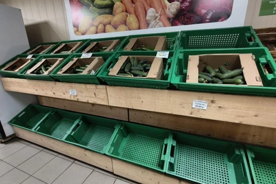 В магазине под Уфой остались только огурцы и капуста