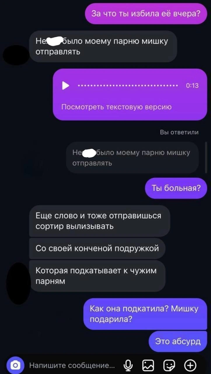 Причина, за что избили девочку | Источник: Екатерина Мизулина / T.me