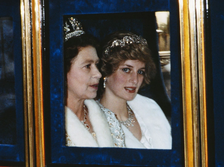 Королева Елизавета и принцесса Диана, 1 ноября 1982 год